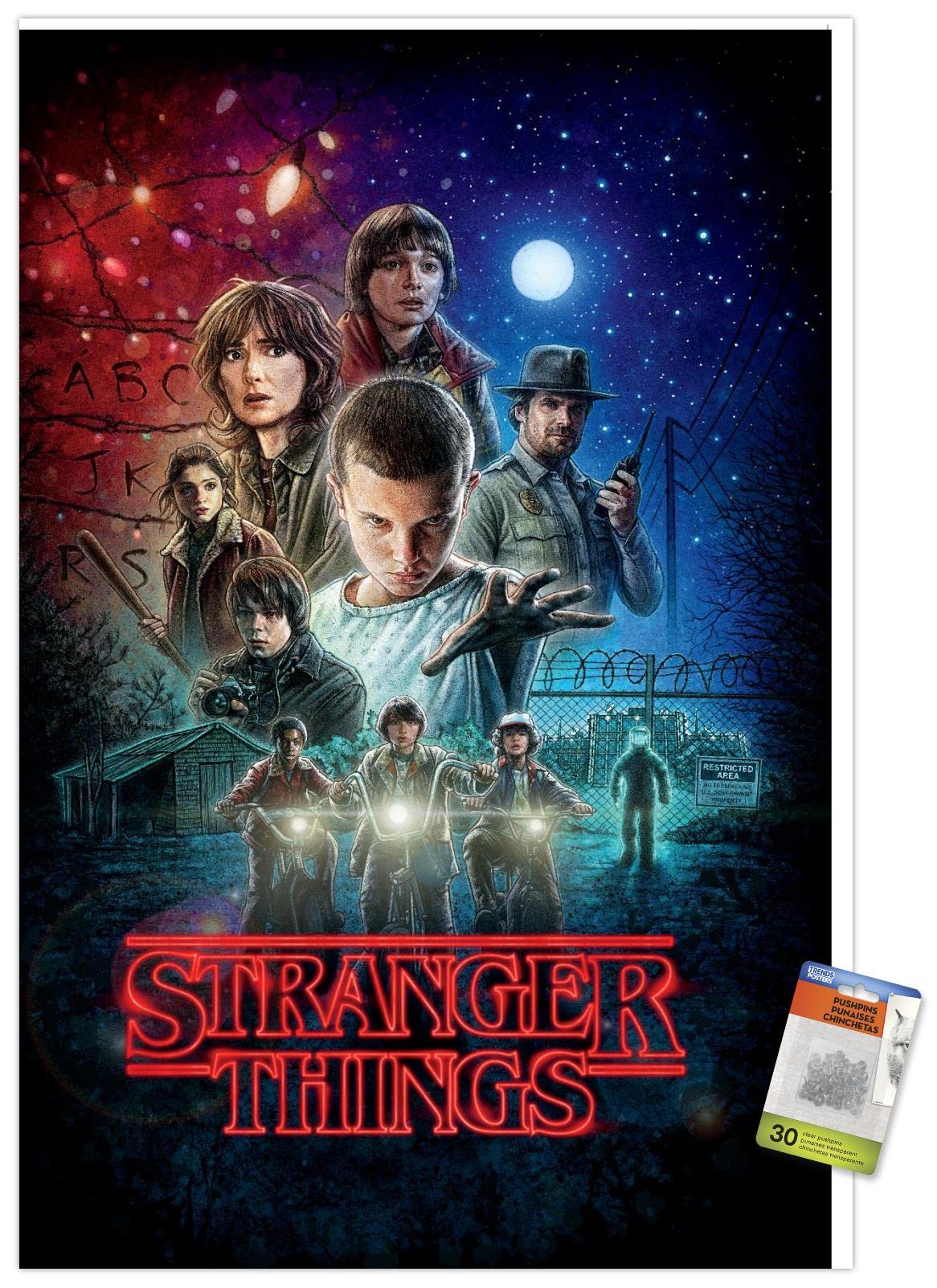 Netflixオリジナルシリーズ『STRANGER THINGS』ポスター Amazon.co.jp: Netflix Stranger Things - 1シートウォールポスター
